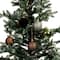 5 Pack 2.2" Gingerbread Forest Brown, Copper & Gold Shatterproof Ball Ornaments by Ashland®